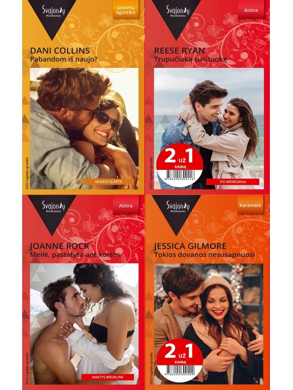 2023 rugsėjis-gruodis Svajonių romanų rinkinys (4 knygos)