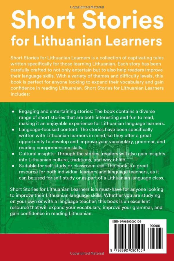 Urbonas L. Short Stories for Lithuanian Learners: 25 Short Stories in Lithuanian and English