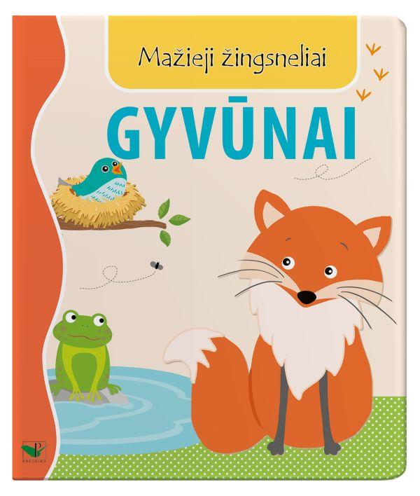 Kartoninė knygelė. Mažieji žingsneliai. Gyvūnai