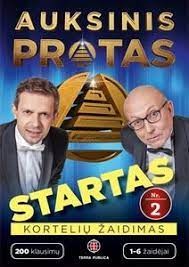 Žaidimas. Valinskas A. Tapinas A. Kortelių žaidimas. Auksinis protas. Startas 2