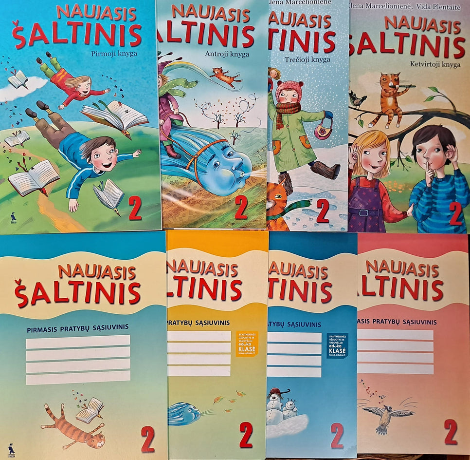 Marcelionienė E. Plentaitė V.S. Naujasis šaltinis. Vadovėliai ir pratybos 2 klasei (4-i vadovėliai, 4-ios pratybos)