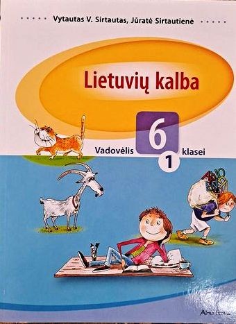 Sirtautai V.J. Lietuvių kalba. Vadovėlis 6kl. 1 dalis