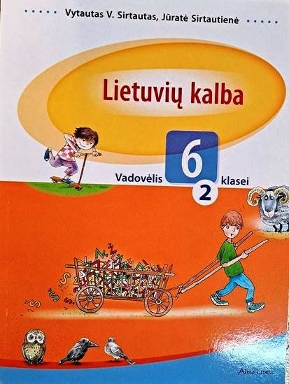 Sirtautai V.J. Lietuvių kalba. Vadovėlis 6kl. 2 dalis