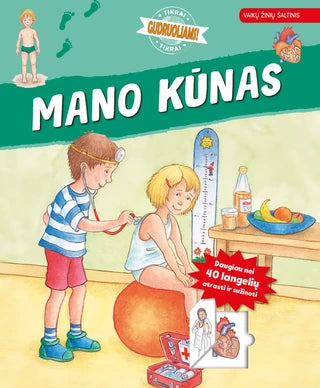 Kartoninė knygelė. Herrmann H.  Mano kūnas. Vaikų žinių šaltinis
