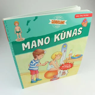 Kartoninė knygelė. Herrmann H.  Mano kūnas. Vaikų žinių šaltinis