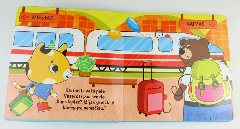 Dmuchovskienė R. Kur pelytė? Eikš pelyte pas senelę. Paveikslėlių knyga su judančiais elementais