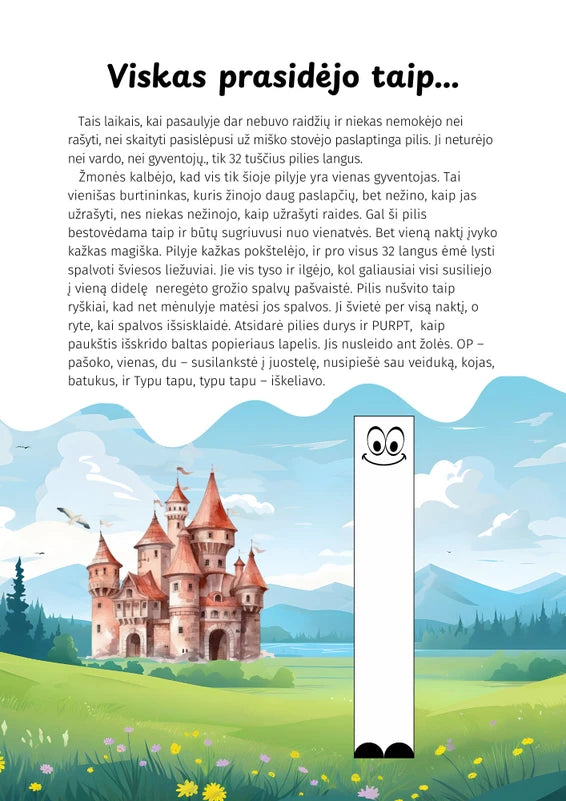 Bakšė I. Raidulio pasakos. Kaip raidės sužinojo savo vardus ir tapo tokios, kokios yra