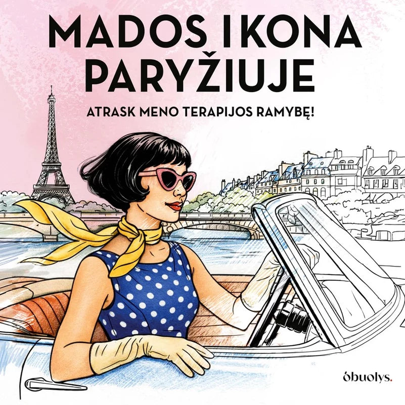 Mados ikona Paryziuje: spalvinimo knyga