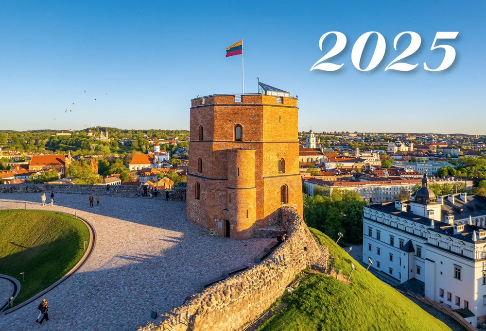 Kalendorius 2025 m. Sieninis kalendorius „Vilnius“  trijų dalių