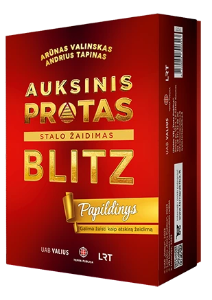 Žaidimas. Auksinis protas. BLITZ: papildinys žaidimas