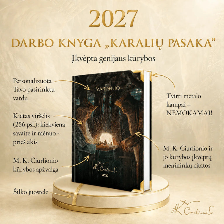 Čiurlionio darbo kalendorius „Karalių pasaka“ 2027