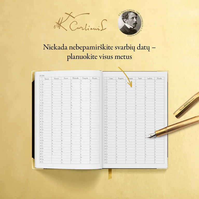 Čiurlionio darbo kalendorius „Karalių pasaka“ 2027