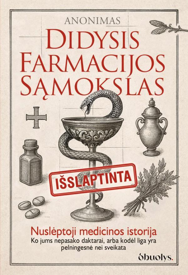 Anonimas. Didysis farmacijos sąmokslas. Nuslėptoji medicinos istorija: ko nepasako daktarai, arba kodėl liga yra pelningesnė nei sveikata