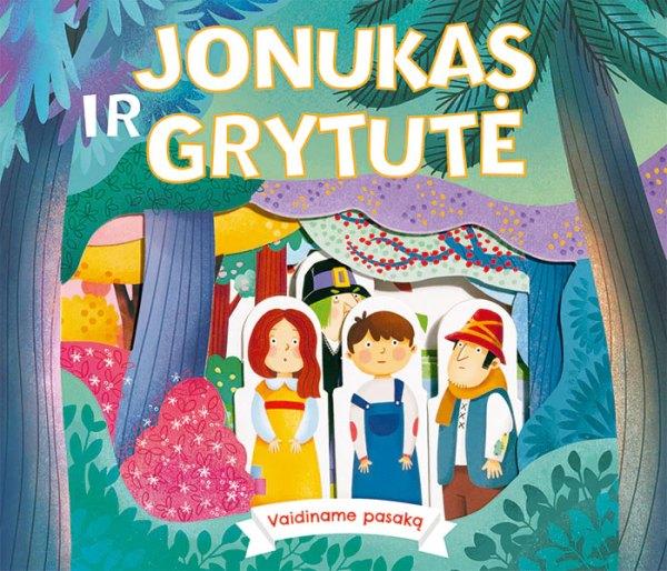 Žaislinė knyga su judančiais elementais. Jonukas ir Grytutė