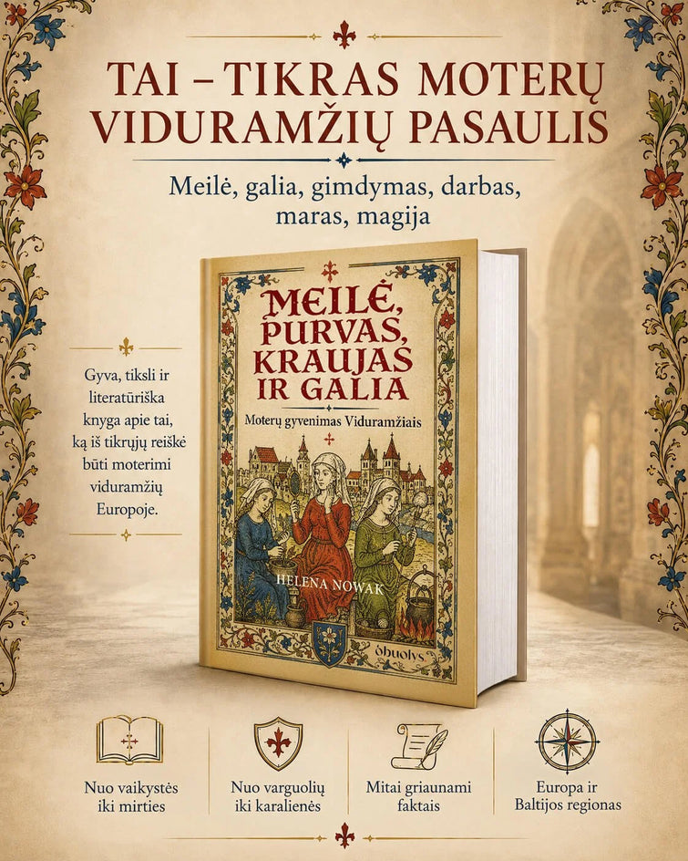 Nowak H. Meilė, purvas, kraujas ir galia. Moterų gyvenimas Viduramžiais