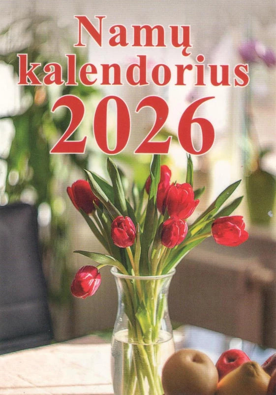 2026m sieninis plėšomas kalendorius. Namų kalendorius 2026