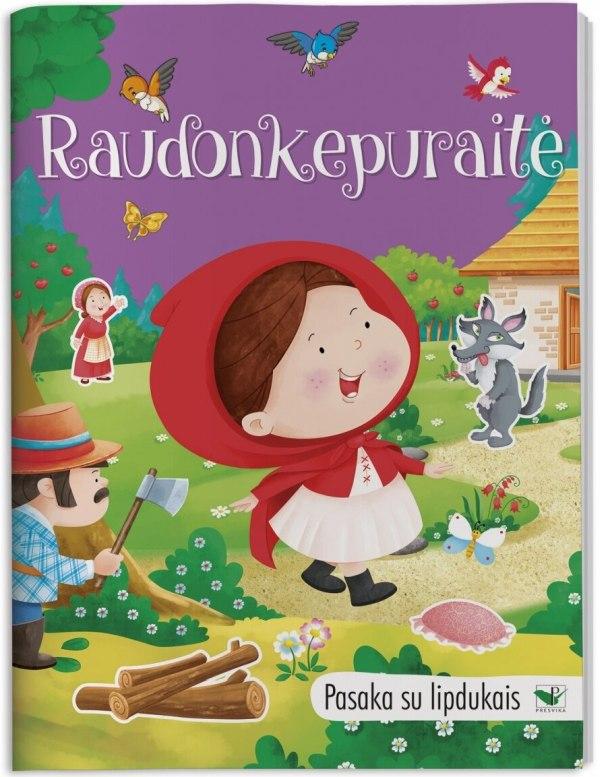 Pasaka su lipdukais. Raudonkepuraitė