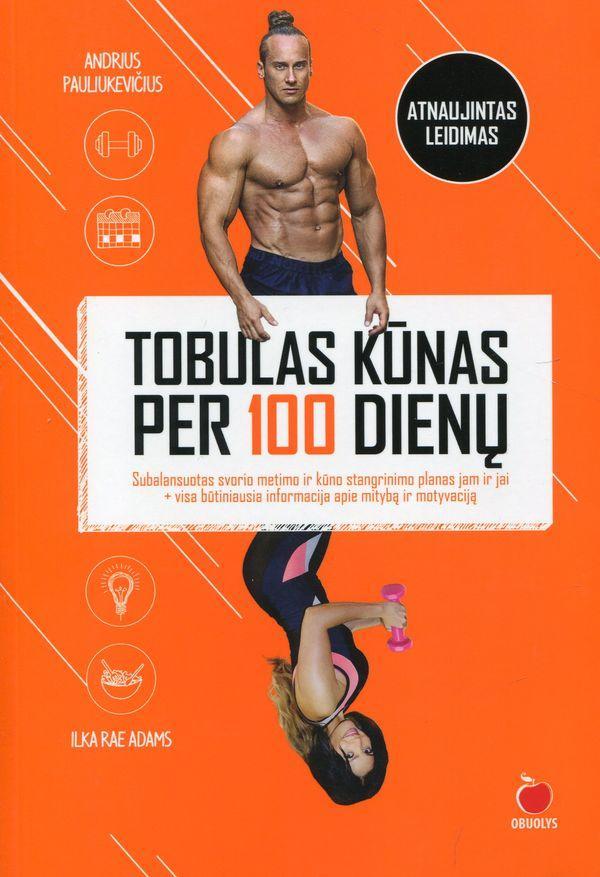 Pauliukevičius A. Tobulas kūnas per 100 dienų g.b. apsitrynęs viršelis Žydras