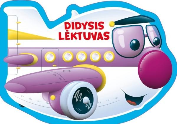 Kartoninė knygelė mažyliams. Didysis lėktuvas