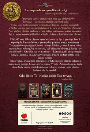 Šapoka A. Kučinskas-Kučas A. Krasauskaitė M. Šležas P. Batūra R. Sužiedėlis S. Dėdinas V.  Ivinskis Z. Vytautas Didysis